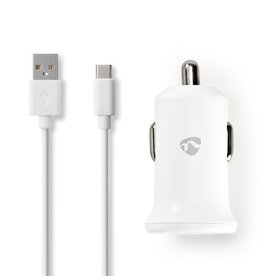 Auto USB-C laadkabel 1x 2,4 A | Poorttype: USB-A | USB-C&trade; (Los) Kabel | 1.00 m | 12 W