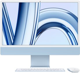 Apple iMac - 24 inch 4.5K Retina - Apple M3 8 Core, 10 Core GPU - 16GB - 512GB SSD - Blauw
