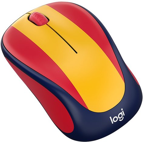 Logitech M238 rood/geel Draadloze muis met USB dongel