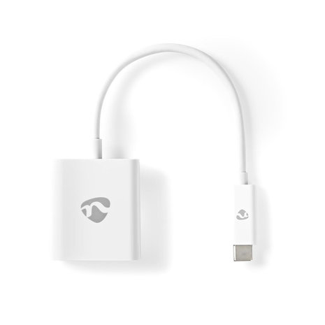 USB 3.1 | USB Type-C&trade; Male | HDMI&trade; Output | 0.20 m | Rond | Vernikkeld | PVC | Wit