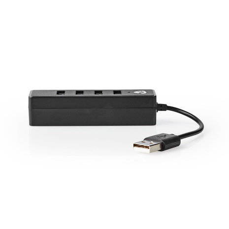 Nedis 4-Poorts USB HUB| USB 2.0 | Zwart