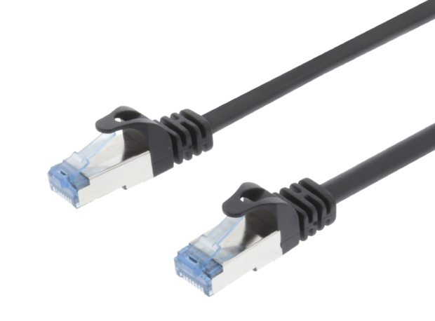 CAT6a S/FTP Netwerkkabel RJ45 (8/8) 3.00 m Zwart