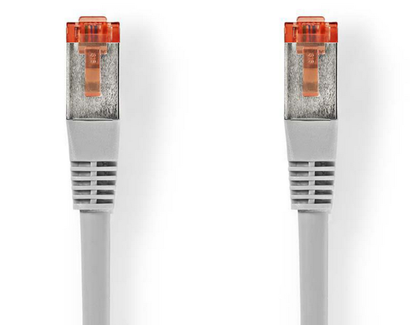 CAT6-kabel  RJ45 (8P8C) | F/UTP | 10.0 m | Rond | PVC | Grijs