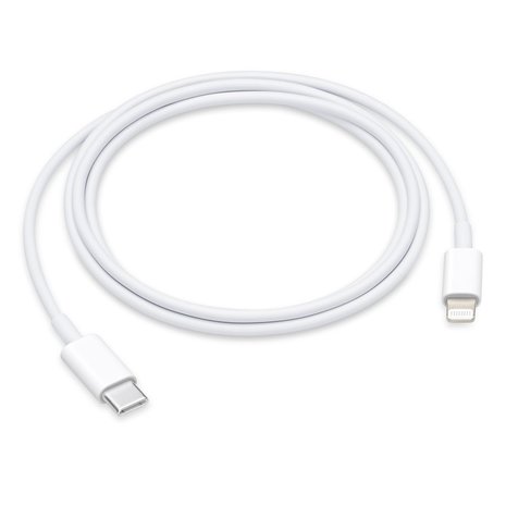 Apple Lightning | Apple Lightning 8-Pins | USB-C Male | 2.00 m | Rond | PVC | Wit/Grijs