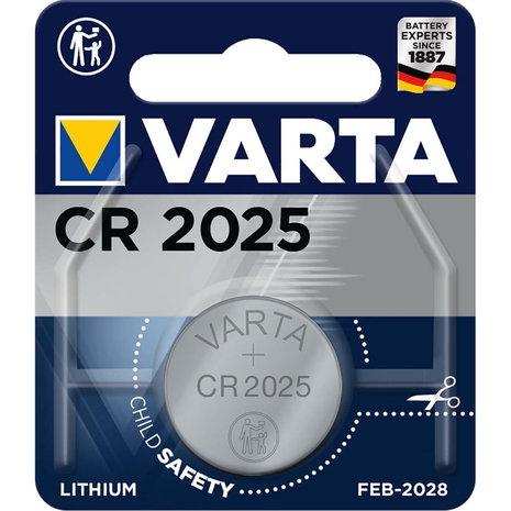 VARTA-CR2025 Lithium Knoopcel Batterij CR2025 3 V 1-Blister