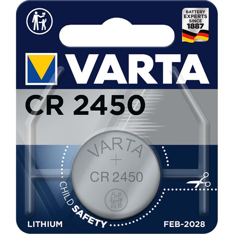 VARTA-CR2450 Lithium Knoopcel Batterij CR2450 3 V 1-Blister