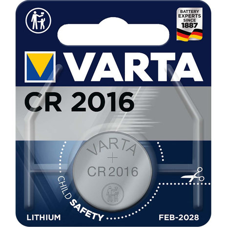 VARTA-CR2016 Lithium Knoopcel Batterij CR2016 3 V 1-Blister