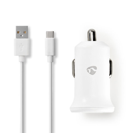 Auto USB-C laadkabel 1x 2,4 A | Poorttype: USB-A | USB-C&trade; (Los) Kabel | 1.00 m | 12 W