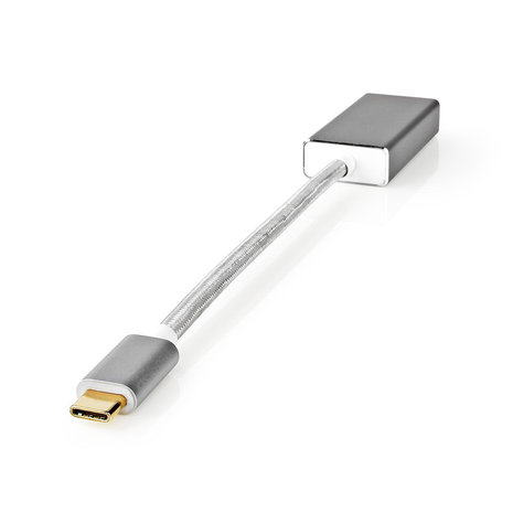 USB-C naar Displayport adapter 20cm verguld