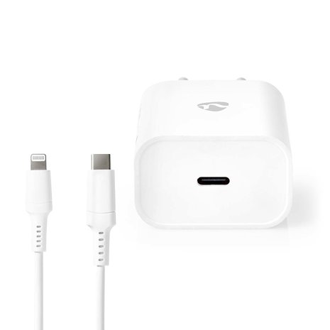 Nedis Apple lightning snellader | set | 1meter | 20watt