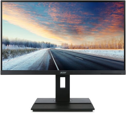 Acer B276HULE Grijs - 27&quot; QHD 1440p - PIVOT - Powered USB-C - DPort - HDMI