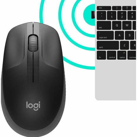 Logitech M190 Full-Size Zwart/grijs