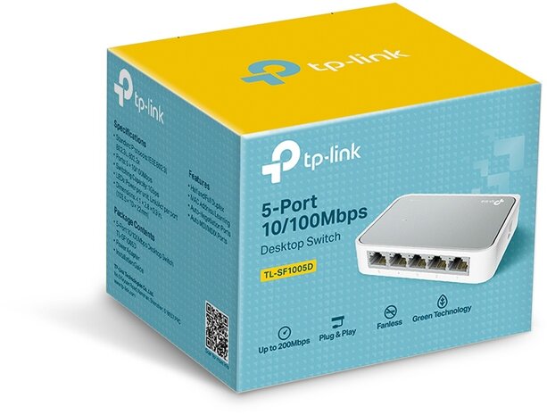 TP-LINK TL-SF1005D netwerk switch - Fast Ethernet - 5 Poorts