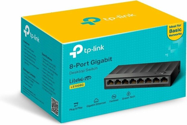 TP-LINK LS-1008G netwerk switch - Gigabit - 8 Poorts - Unmanaged