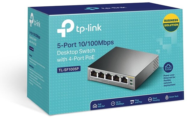 TP-LINK LS105G netwerk switch - PoE - Gigabit - 5 Poorts - Unmanaged