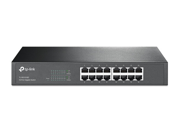 TP-LINK TL-SG1016D netwerk switch - Gigabit - 16 Poorts - Unmanaged