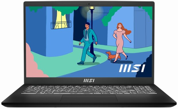 MSI Modern 15 B12M-028NL - 15.6inch FHD IPS - Intel&reg; Core&trade; i7-1255U - 16GB - 512GB m.2 SSD - Windows 11 - BKeus/24mnd