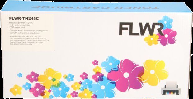 Flower TN245C toner voor Brother | Cyaan (blauw)