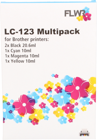 LC123XL  multipack(5st) voor Brother