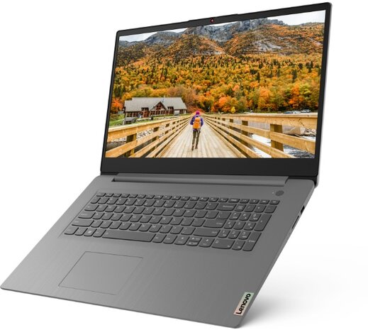Lenovo IdeaPad 3 17ALC6 - 17.3inch HD - AMD&reg; Ryzen&trade; 5-5500U - 8GB - 512GB m.2 PCIe SSD - Windows 11 Home - Franse uitvoering