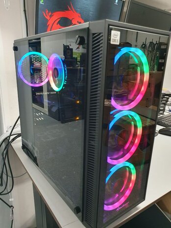 RGB GAME PC Zelfbouw - Intel&reg; Core&trade; i5-8400 4.00Ghz - 32GB DDR4 - NVIDIA RTX3060 12GB - WIN11Pro - Gebr. 6mnd