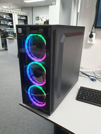 RGB GAME PC Zelfbouw - Intel&reg; Core&trade; i5-8400 4.00Ghz - 32GB DDR4 - NVIDIA RTX3060 12GB - WIN11Pro - Gebr. 6mnd