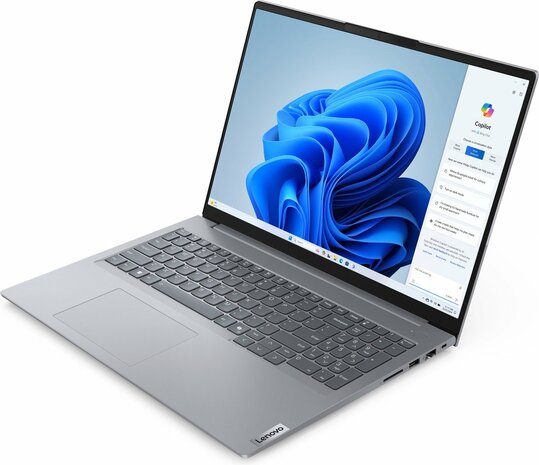 Lenovo ThinkBook 16 G7 ARP - 16.0inch IPS 1200P - AMD&reg; Ryzen&trade; 5-7535HS - 8GB DDR5 - 256GB m.2 nVME SSD - Windows 11 Pro - UK layout