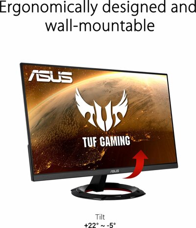 ASUS TUF Gaming - 24inch - Full HD Monitor - 165Hz - 1ms -  IPS - DPort - HDMI