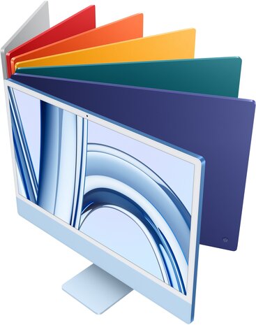 Apple iMac - 24 inch 4.5K Retina - Apple M3 8 Core, 10 Core GPU - 16GB - 256GB SSD - Blauw