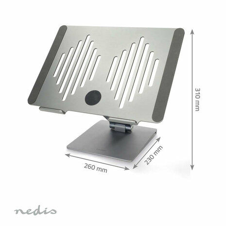Nedis Laptopstandaard - Ingebouwde Docking USB-C