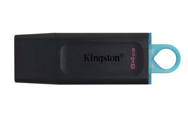 Kingston USB Stick - 64GB - USB-A - Zwart