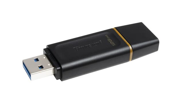 Kingston USB Stick - 128GB - USB-A - Zwart