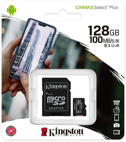 Kingston - 128GB Micro-SD Kaart