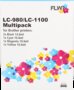 LC980 / LC1100XL multipack(5st) voor Brother