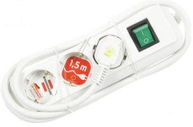 Brennenstuhl 1.5M stekkerdoos WIT