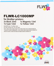 LC1000XL Multipack (alle kleuren) voor Brother