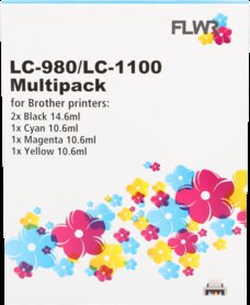LC980 / LC1100XL multipack(5st) voor Brother