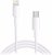 Apple Lightning | Apple Lightning 8-Pins | USB-C Male | 2.00 m | Rond | PVC | Wit/Grijs