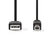 USB 2.0 printerkabel | USB-A Male | USB-B Male | 480 Mbps | Vernikkeld | 2.00 m | Rond | PVC | Zwart | Polybag