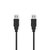 Nedis USB-Kabel  USB 2.0 | USB-A Male | USB-A Male | 480 Mbps | Vernikkeld | 1.00 m | Rond | PVC | Zwart