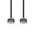 Nedis USB-Kabel  USB 2.0 | USB-A Male | USB-A Male | 480 Mbps | Vernikkeld | 1.00 m | Rond | PVC | Zwart