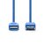 USB verlengKabel  USB 3.2 Gen 1 | USB-A Male | USB-A Female | 5 Gbps | Vernikkeld | 1.00 m | Rond | PVC | Blauw