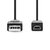 Mini USB kabel USB 2.0 | USB-A Male | USB Mini-B 5-Pins Male | 480 Mbps | Vernikkeld | 2.00 m | Rond | PVC | Zwart