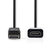 DisplayPort Male | HDMI™ Output | 1080p | Vernikkeld | 0.20 m | Rond | PVC | Zwart