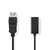 DisplayPort Male | HDMI™ Output | 1080p | Vernikkeld | 0.20 m | Rond | PVC | Zwart